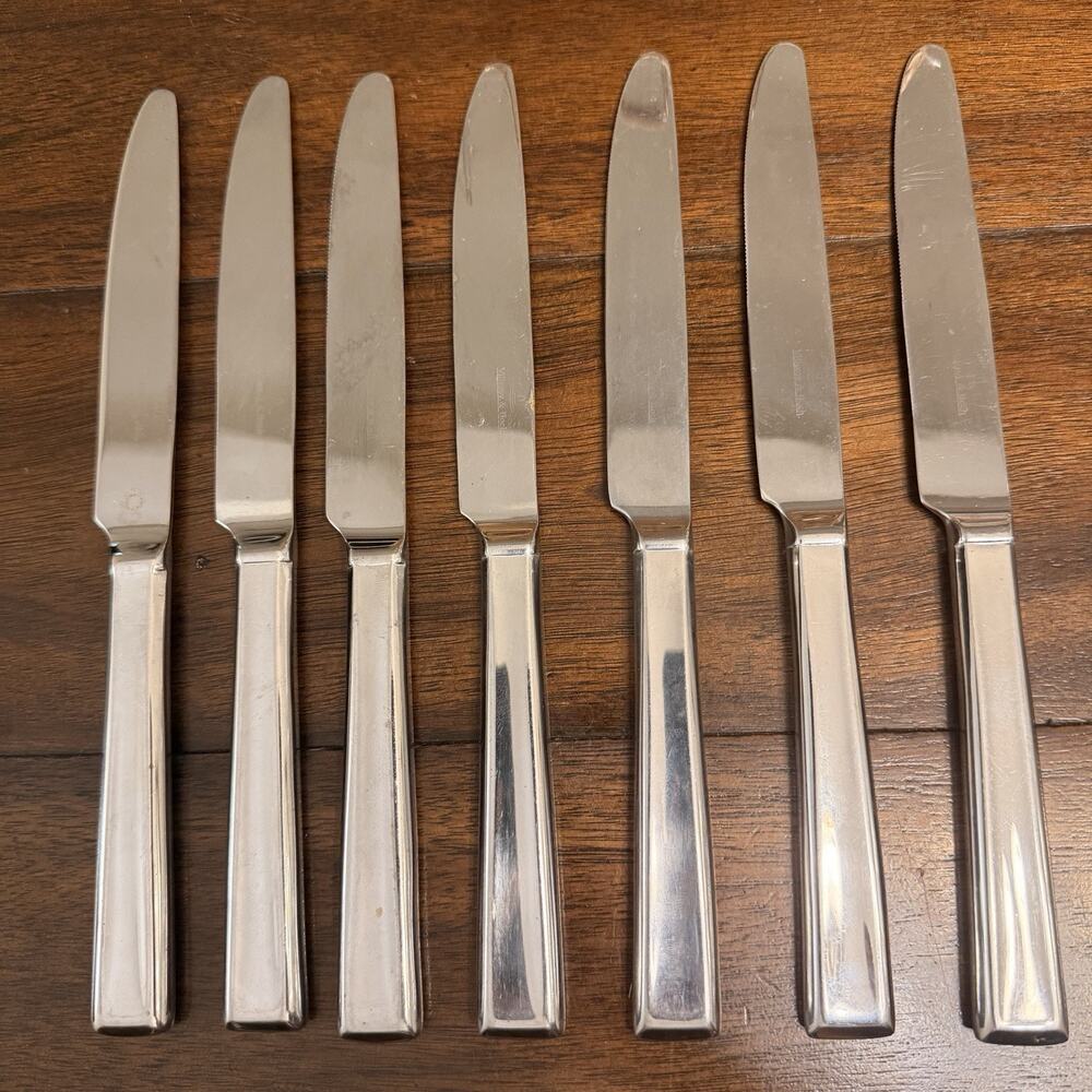 Villeroy Boch VICTOR Dinner Knives Solid (Set of 7) Stainless Vietnam 9"